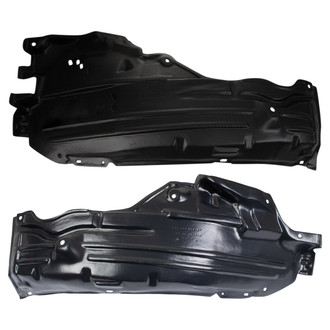 TRQ® - Front Driver and Passenger Side Fender Liner Rear Section Set