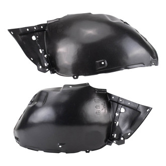 TRQ® - Front Driver and Passenger Side Fender Liner Front Section Set