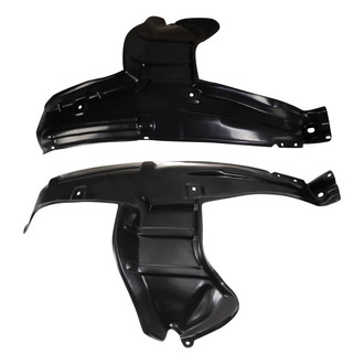 TRQ® - Front Driver and Passenger Side Fender Liner Rear Section Set