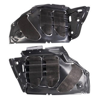TRQ® - Front Driver and Passenger Side Fender Liner Front Section Set
