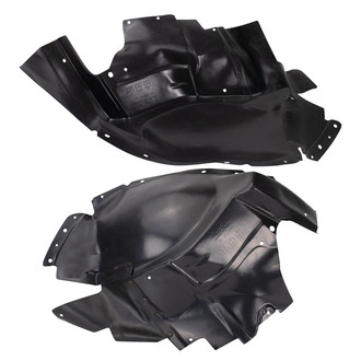 TRQ® - Front Driver and Passenger Side Fender Liner Front Section Set