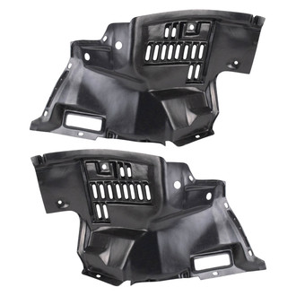 TRQ® - Front Driver and Passenger Side Fender Liner Front Section Set