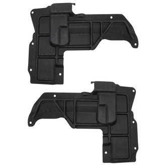 TRQ® - Front Driver and Passenger Side Fender Splash Shield Set