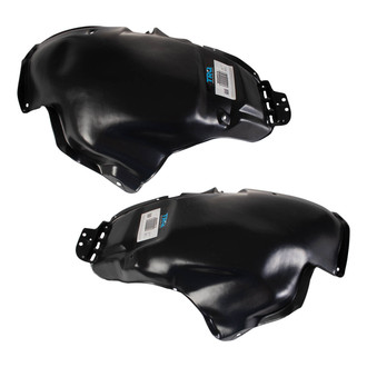 TRQ® - Rear Driver and Passenger Side Quarter Panel Splash Shield Set
