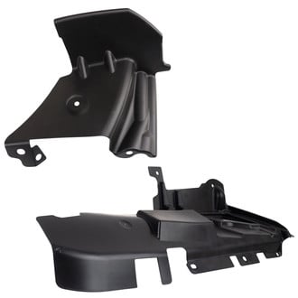 TRQ® - Front Forward and Rearward Driver or Passenger Side Fender Splash Shield Set