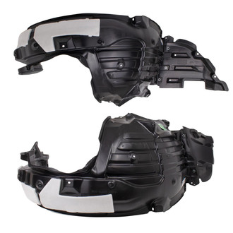 TRQ® - Front Driver and Passenger Side Fender Liner Set