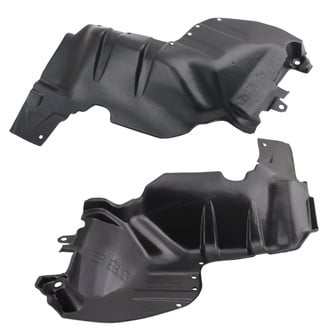 TRQ® - Driver and Passenger Side Splash Shield Set