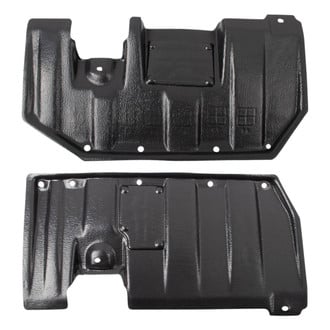 TRQ® - Driver and Passenger Side Engine Splash Shield Set