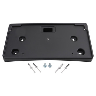 TRQ® - Black Front License Plate Bracket