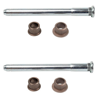 TRQ® - Front or Rear Upper and Lower Door Hinge Pin and Bushing Kit
