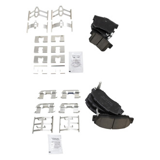 TRQ® - Ceramic Front and Rear Disc Brake Pads
