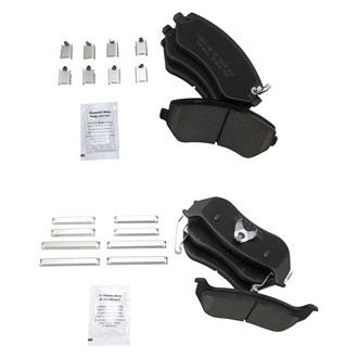 TRQ® - Ceramic Front and Rear Disc Brake Pads