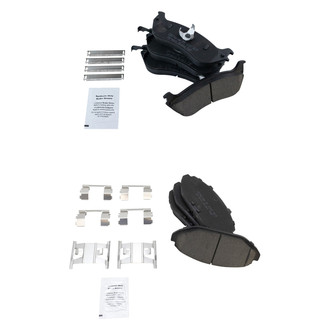TRQ® - Ceramic Front and Rear Disc Brake Pads