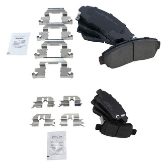 TRQ® - Ceramic Front and Rear Disc Brake Pads