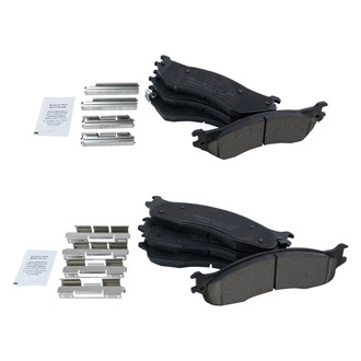 TRQ® - Ceramic Front and Rear Disc Brake Pads
