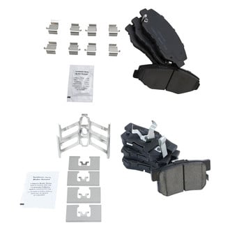 TRQ® - Ceramic Front and Rear Disc Brake Pads