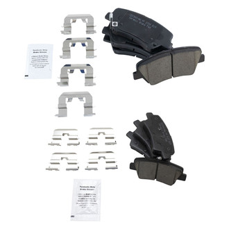 TRQ® - Ceramic Front and Rear Disc Brake Pads