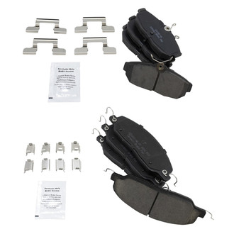 TRQ® - Ceramic Front and Rear Disc Brake Pads