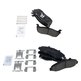 TRQ® - Ceramic Front and Rear Disc Brake Pads