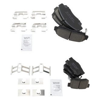 TRQ® - Ceramic Front and Rear Disc Brake Pads