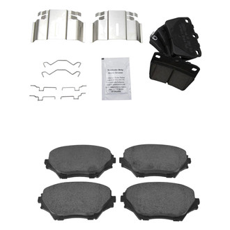 TRQ® - Ceramic Front and Rear Disc Brake Pads
