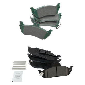 TRQ® - Ceramic Front and Rear Disc Brake Pads