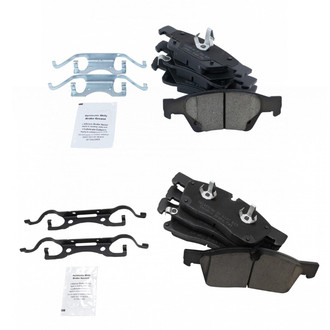 TRQ® - Ceramic Front and Rear Disc Brake Pads