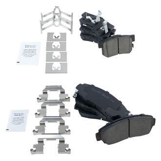 TRQ® - Ceramic Front and Rear Disc Brake Pads