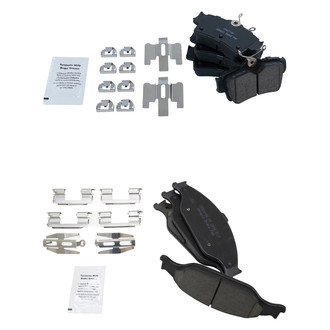 TRQ® - Ceramic Front and Rear Disc Brake Pads