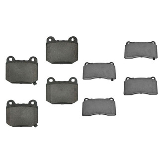 TRQ® - Ceramic Front and Rear Disc Brake Pads