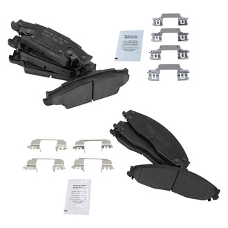 TRQ® - Ceramic Front and Rear Disc Brake Pads