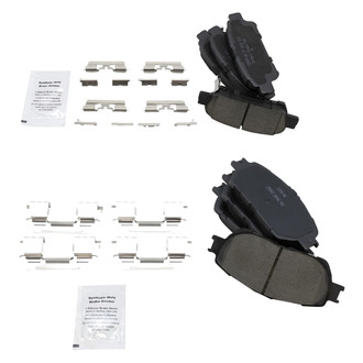TRQ® - Ceramic Front and Rear Disc Brake Pads
