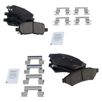 TRQ® - Ceramic Front and Rear Disc Brake Pads