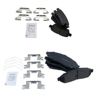 TRQ® - Ceramic Front and Rear Disc Brake Pads