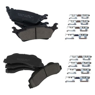 TRQ® - Ceramic Front and Rear Disc Brake Pads