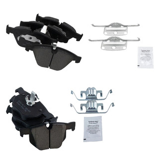 TRQ® - Ceramic Front and Rear Disc Brake Pads