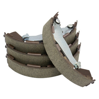 TRQ® - Rear Drum Brake Shoes