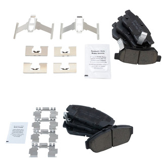 TRQ® - Ceramic Front and Rear Disc Brake Pads