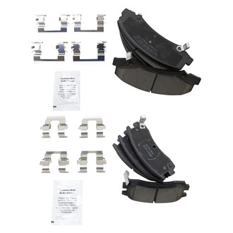 TRQ® - Ceramic Front and Rear Disc Brake Pads