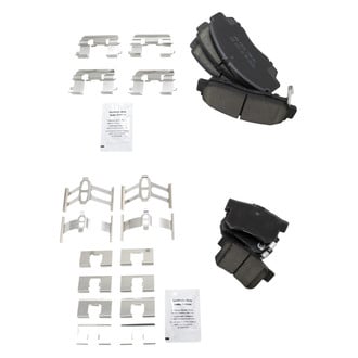 TRQ® - Ceramic Front and Rear Disc Brake Pads