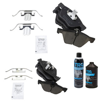 TRQ® - Ceramic Front and Rear Disc Brake Pads