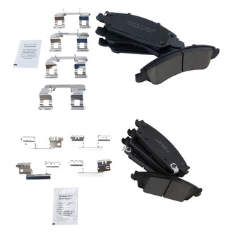 TRQ® - Ceramic Front and Rear Disc Brake Pads