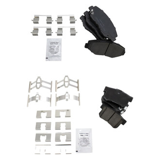 TRQ® - Ceramic Front and Rear Disc Brake Pads
