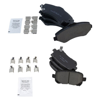 TRQ® - Ceramic Front and Rear Disc Brake Pads