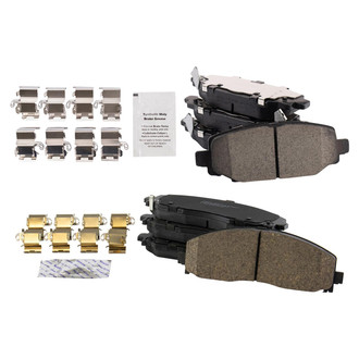 TRQ® - Ceramic Front and Rear Disc Brake Pads