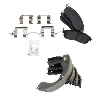 TRQ® - Ceramic Disc Brake Pads and Shoes Kit
