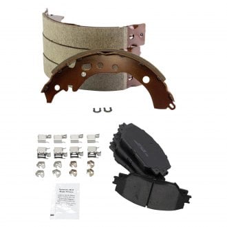 TRQ® - Ceramic Disc Brake Pads and Shoes Kit