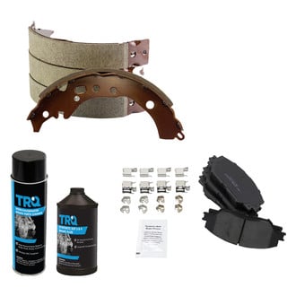 TRQ® - Ceramic Disc Brake Pads and Shoes Kit