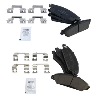 TRQ® - Ceramic Front and Rear Disc Brake Pads