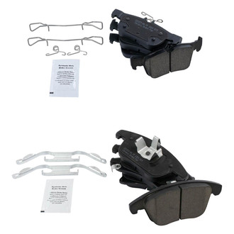 TRQ® - Ceramic Front and Rear Disc Brake Pads